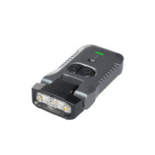 Lampe Frontale de Pêche 1300 MAh avec Capteur, Rechargeable par USB-C, Lampe Torche LED Puissante et Interrupteur Infrarouge