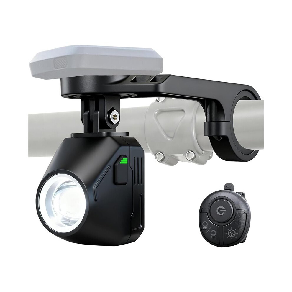 Photos - Climbing Gear 1600LM Super Bright Bike Lights, IP66 Waterproof, 4000mAh Rechargeable Cycling Headlight with Remote Control Black