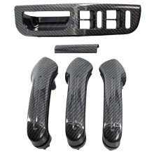 Carbon Fiber Interior Door Grab Handle Cover Bezel LHD/RHD for MK4 1998-2004 Right Hand Drive