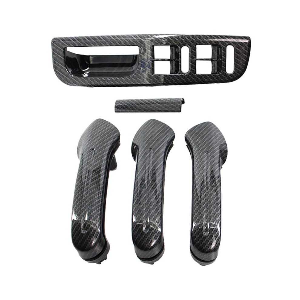 Carbon Fiber Interior Door Grab Handle Cover Bezel Lhd/Rhd For Mk4 1998-2004 Right Hand Drive Light 6033286468244