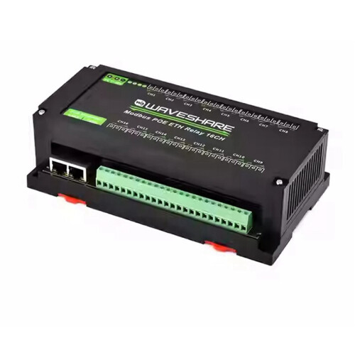 2X Waveshare 16CH Relay Module Modbus POE ETH Relay Support Modbus RTU//TCP Protocol for Industrial Automation 1