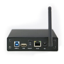 3.5'' HDD SSD Enclosure Portable USB3.0 Rj45 Ethernet NAS Network Streaming Server Storage for Case UK Plug