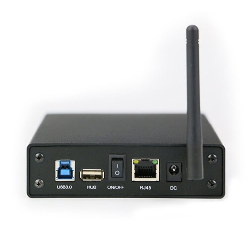 3.5'' HDD SSD Enclosure Portable USB3.0 Rj45 Ethernet NAS Network Streaming Server Storage for Case UK Plug