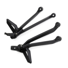 For Street Triple 765RS 765R Moto2 2020-2025 Motorcycle Rear Passenger Footpegs Kit Foot Rest Bracket Full Set