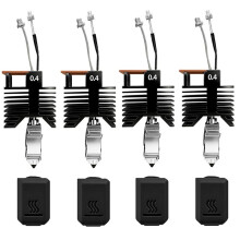 4Pcs 0.4MM U1 Hotend for Snapmaker U1 Extruder, Replacement Hotend Kit for Sanpmaker U1 3D Printer Parts