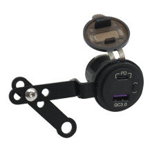 Motorcycle Fast Charging Dual USB Charger Socket Adapter for 800MT Waterproof Accessories