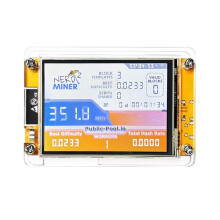 2026 NerdMinering V2 350KH Krypto-Miner 2,8 Zoll -Display Solo Lottery Bitcoin BTC Miner ESP32-2432S028R