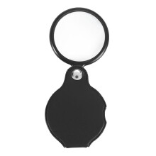 Faltbare Falttasche Lupe Lupenlinse 3X VergrößErung Faltbare Leder Tasche Lupe