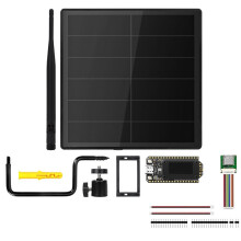 Boîtier Étanche Solaire pour Carte de Développement pour Meshtastic/MeshCore avec Module WiFi LoRa 32 V4 et GNSS GPS 868 MHz Heltec