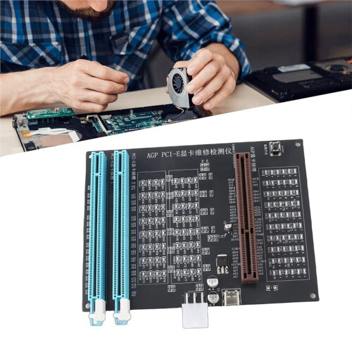 Nouveau Testeur de Cartes Graphiques de Bureau avec Éclairage AGP PCI-E Double Usage