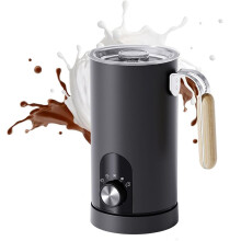Electric Milk Frother,5-in-1 Milk Steamer with Touch Control,350ml Automatic Warm and Cold Foam Maker EU Plug