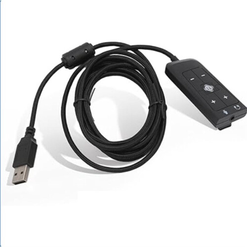 USB Sound Card Adapter for HyperX Cloud II Wired Gaming Headset