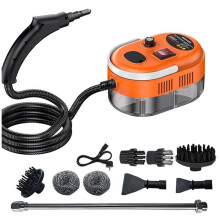 Hochleistungs-Handdampfreiniger 1L Tragbarer Auto-Dampfreiniger 6 Geschwindigkeitsstufen Druck-Temperatur-Dampfmaschine EU-Stecker C
