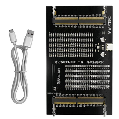 Upgraded Laptop DDR4/DDR5 Dual-Use Memory Module Testing Tool, Computer Memory Module Repair Tool with LED Tester