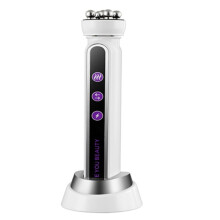 3-i-1 RF-Värmande EMS-Ansiktsmassage med 360 Rullar för Fina Linjer, Lyftande Hudföryngrande, Fastare Mikroströms-Skönhetsmaskin