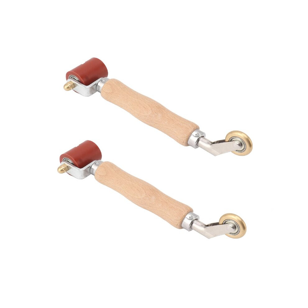 Silicone Seam Roller With Brass Wheel And Wood Handle For Pvc Welding Red 6033216006614