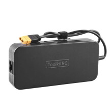 ToolKitRC ADP200 200W 4A Oplader Voeding Adapter DC19.5V 10.3A Voeding XT60 Uitgang voor RC ISDT GTPower HotRC EU-Stekker