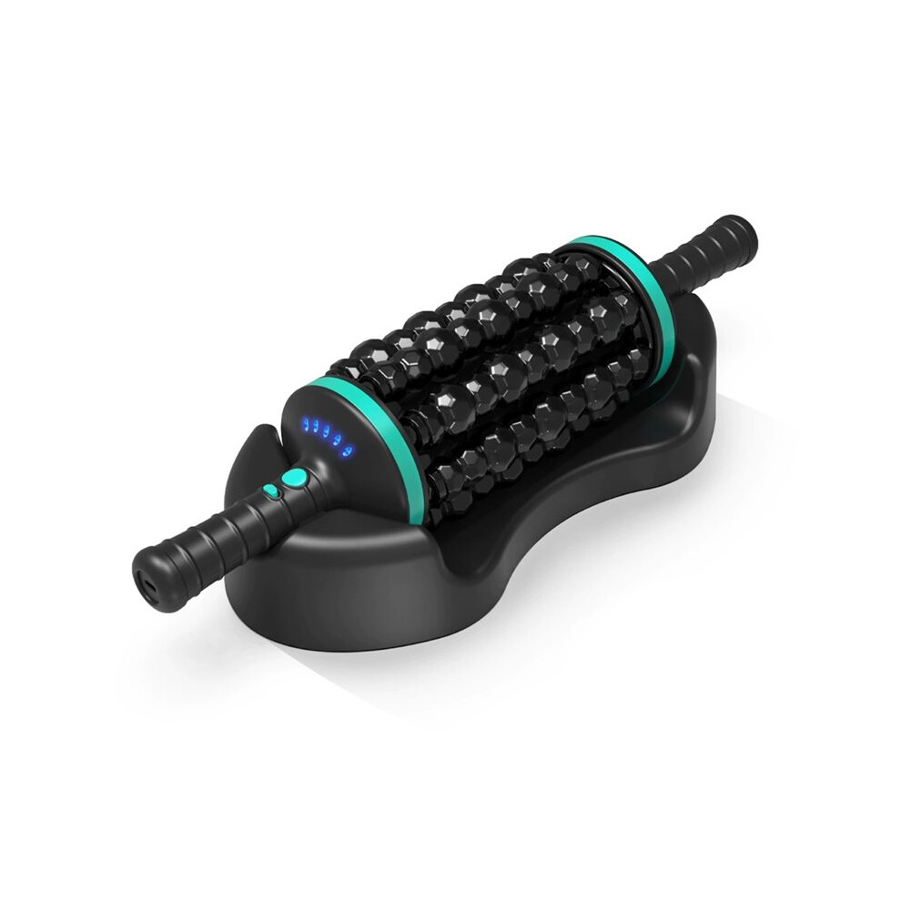 Tlily Cordless Roller Body Massage Rechargeable Back Foot Relaxer Vibrators Rolling Percussive Massager Muscle Relaxation C
