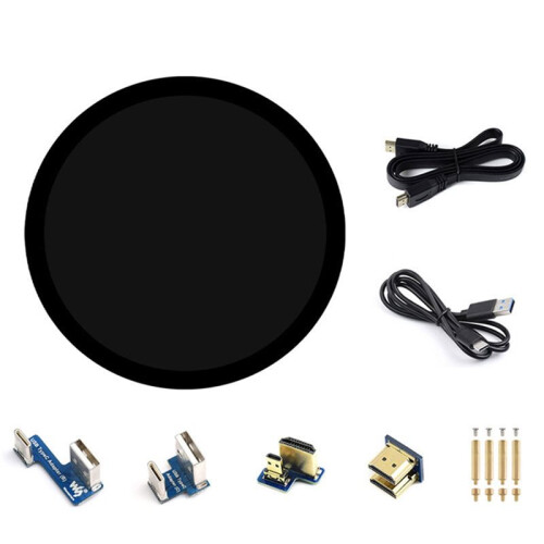 7inch Round Touch Display 1080x1080 IPS LCD for Raspberry Pi for Enhanced Learning and Education
