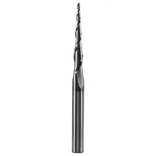 1pc 8mm Shank P2BC Carbide Taper Nose End Mill R0.5-R2.0 for Wood Engraving R1.0