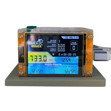 4x 735KH/S NMMinerNerdMiner + 4 Steckplätze, Verbesserter Bitcoin-Krypto-Solo-Lotterie-Miner mit 2,8-Zoll--Display