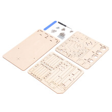 Hydraulic Wooden Robot Arm Building Kit for Teaching DIY, Beech