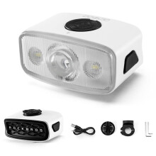 ROCKBROS Bicycle Front Light 1200LM Bike Headlight Waterproof Flashlight TYPE-C Charging MTB Road Cycling Lamp White