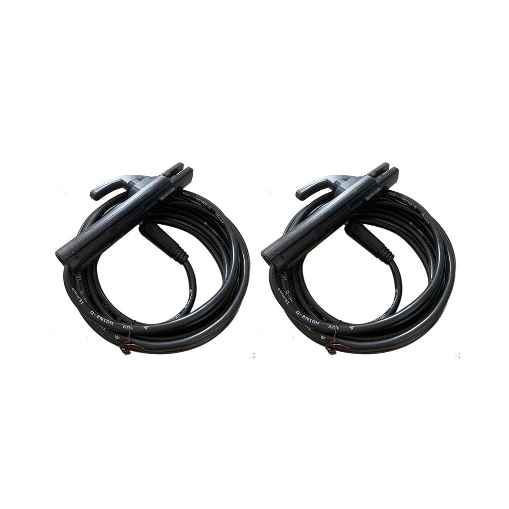 2Pcs 5M Welding Accessories For Welding Electrode Holder 200Amp Manual Mma Arc Welding 10-25Mm Connector And Lead Cable 6032890518765