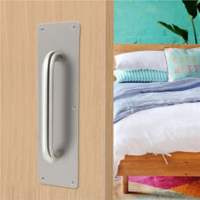 5X Maniglia per Porta In Legno, Maniglia per Porta del Fienile, Maniglia per Porta del Balcone, Pomelli Scorrevoli In Acciaio Inox, Maniglie per