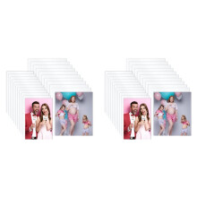 40 Pcs Aluminum Sublimation Blanks Heat Press Metal Photo Blanks DIY Blank Metal Sign Sublimation Metal Blanks for Room