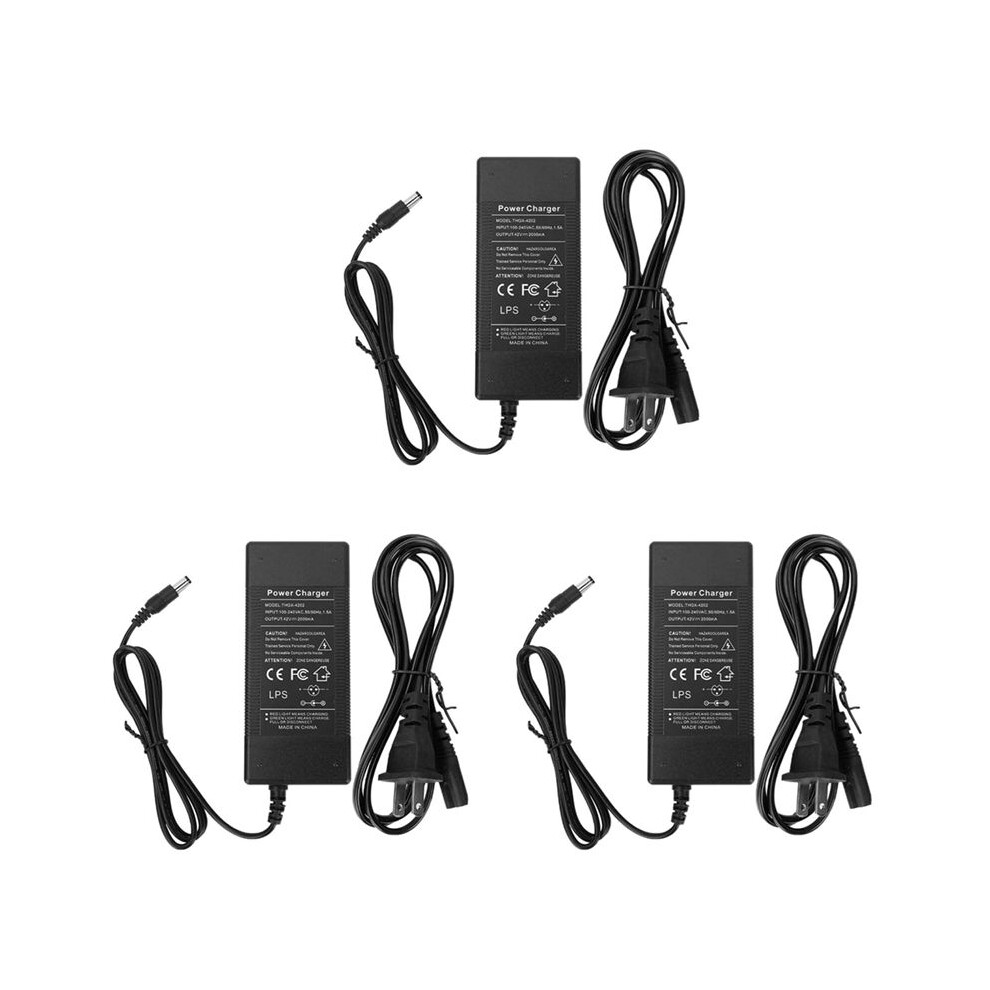 3Pcs 8 Inch Scooter Charger 2A For S1 S2 S3 Etwow M365,Us Plug 6033158090665