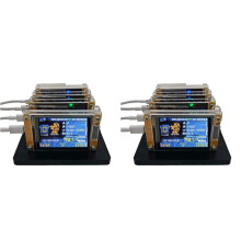 8X 987KH/S NMMiner NerdMiner + 4 Slots Stand Verbeterde Harshrate 2.8 Inch  Display Bitcoin Crypto Solo Loterij Miner