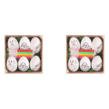 12 Stuks Pasen DIY Handgeschilderde Eieren 2024 Cartoon Eieren Handgemaakte Cadeau voor Kinderen Paaseieren Schilderen Kit-C