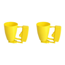 2X Macchina per Polpette Mediorientale Dispenser Portatile per Pastella per Polpette Giallo