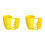 2X Middle Eastern Meatball Maker Handheld Batter Dispenser Meatball Maker Yellow 2