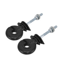 100 x Electric Fence Insulators Iron Pole