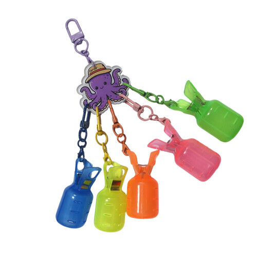 Jigs de calmar télescopiques, boucles d'appâts, couvercle-Violet
