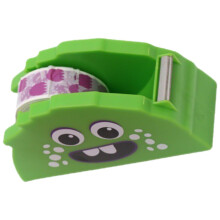 Cartoon Tape Dispenser with Builtin Cutter, Cute Desktop Tape Holder for Office and Craft Use