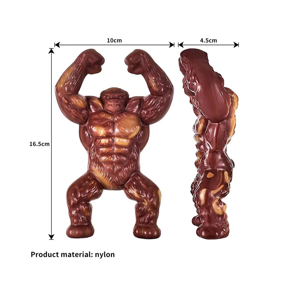 Brecantia 2X Indestructible Gorilla Dog Chew Toys For Aggressive Chewers Large Dog Durable Pet Toys Gift