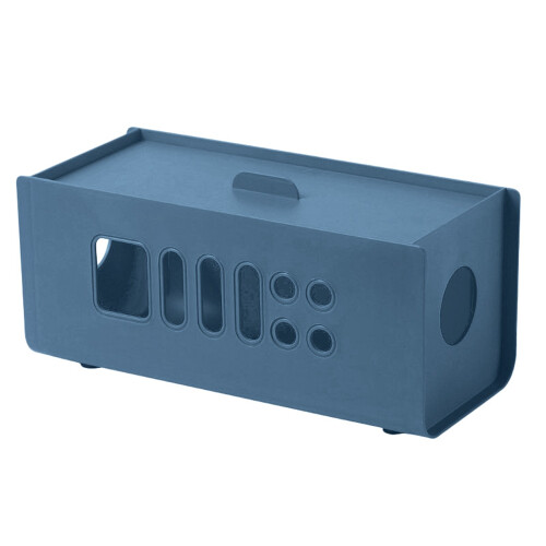 Colour Cable Storage Box Hide Cords Power Strips Surge Protector Wire Management Wire Case Charger Socket Organizer B