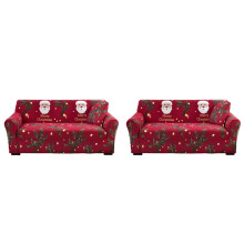 2X Couch Cover Christmas Sofa Cover Furniture Protector for Outdoor Party Apartment Bedroom Dormitory Workplace