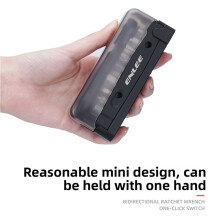 ENLEE Bike Ratchet Tool Set Multifunctional Mountain Bike Repair Tool Includes Tool Box/Ratchet Wrench Bits Tire Levers