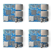 4X para NanoPi R2S Router Placa Única Rockchip RK3328 Quad-Core Cortex-A53 Placa de Desarrollo de Puertos Gigabit Ethernet