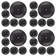 24PCS 12 Inch Blank Vinyl Records, Fake Record Vintage Decoration, Faux Blank Vinyl Records for Wall Aesthetic