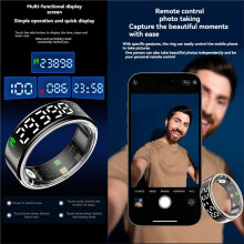 Intelligente con Display Multifunzionale,  Unisex con Frequenza Cardiaca, Ossigeno nel Sangue, Monitoraggio del Sonno per Android e IOS