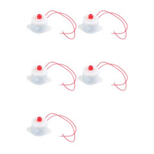 5X BJ-3 AC220V Industriële LED-Knipperlicht Rood Alarmsirene Zoemer 100DB Wit