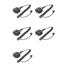 5X PMMN4013A 2-Pin PTT Microphone Remote Speaker Microphone Two Way Radio Shoulder Walkie Talkie Accessories