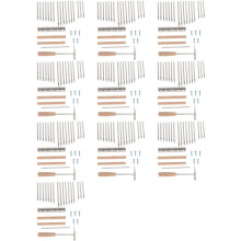 10X 17Keys Kalimba DIY Kit Thum Piano Replacement Parts with Keys Bridge Tuning Hammer Kit Kalimba Accessories