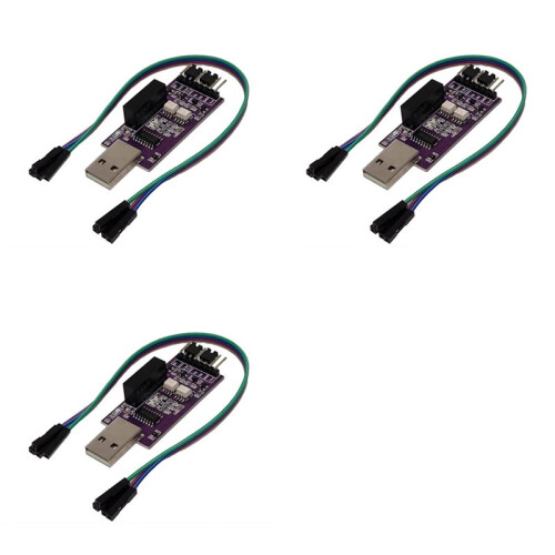 3X Módulo USB com Isolamento Óptico para Porta Serial TTL com Isolamento Optoeletrônico CH340