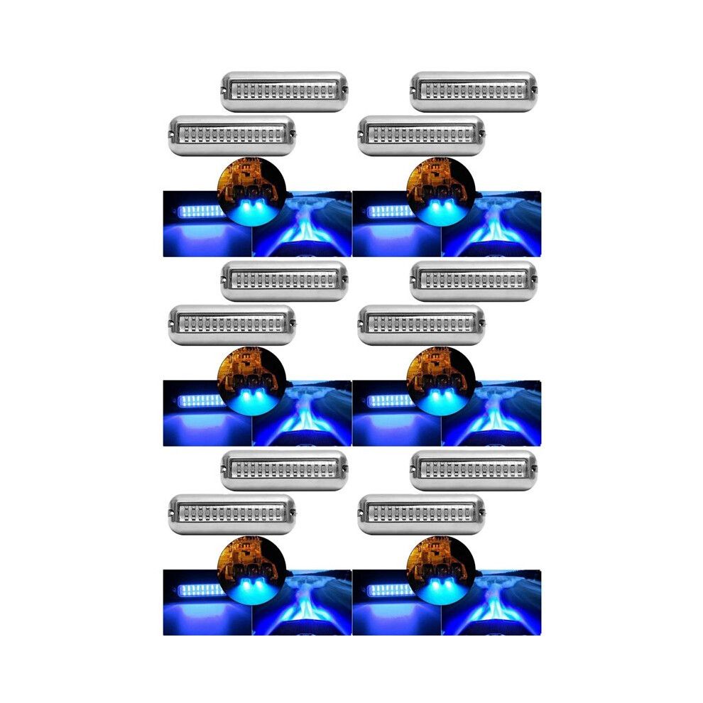 12Pcs 42Led Boat Drain Boat Transom Underwater Pontoon Marine Light 6033409463828